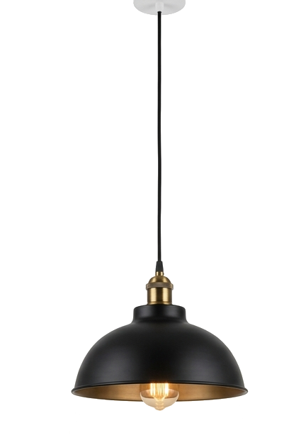 Modern Black and Gold Industrial Pendant Ceiling Light - Image 2