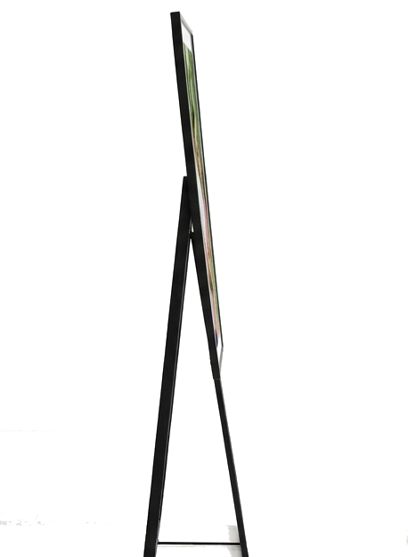 Modern Black Freestanding Photo Frame with Easel Stand - Image 2